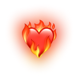 Heart on fire