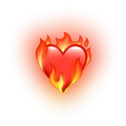 Heart on fire